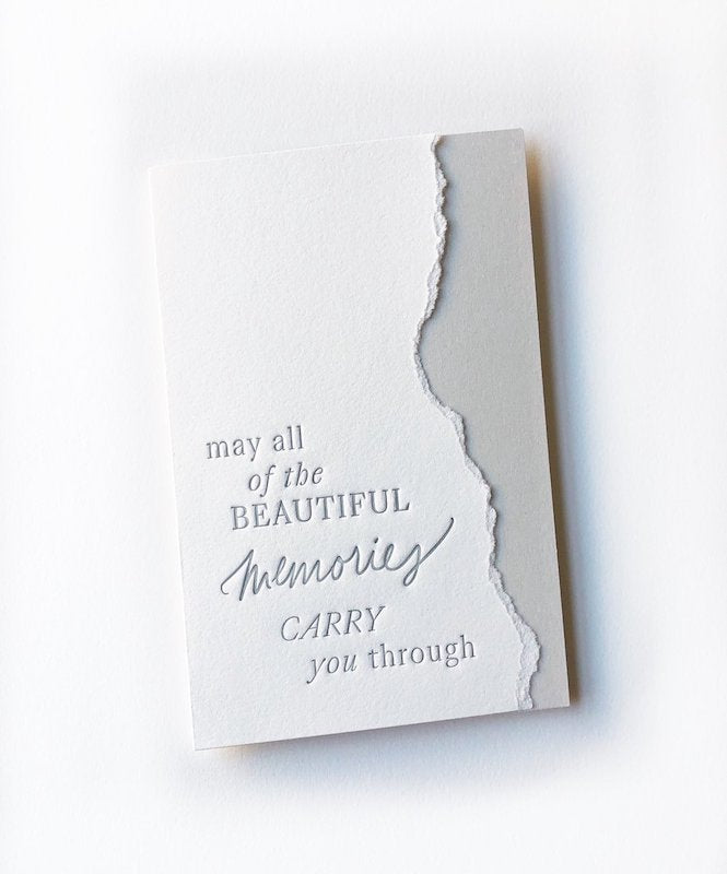 Beautiful Memories - Comfort Sympathy Card